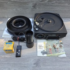 VTG Kodak 750H Carousel Projector w/Remote, Carousel, Spare Bulb  Box Tested