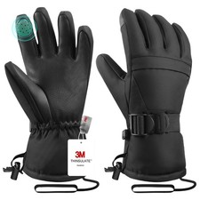 Ski Gloves Winter Snow Waterproof Touchscreen Skiing Snowboarding Both Men Women
