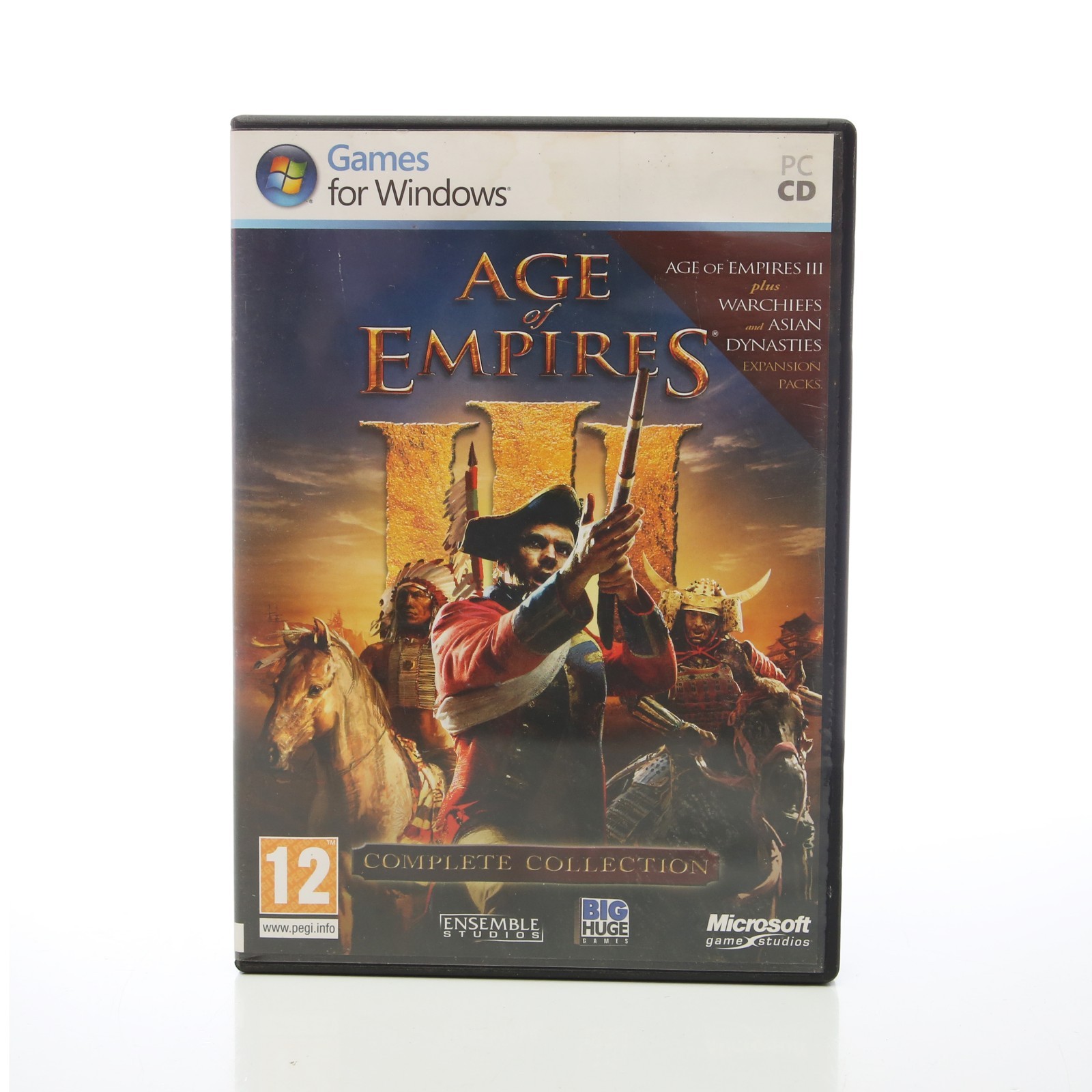 Age of Empires 3 Complete Collection PC Game Warchiefs & Asian Dynasties 5 CDs