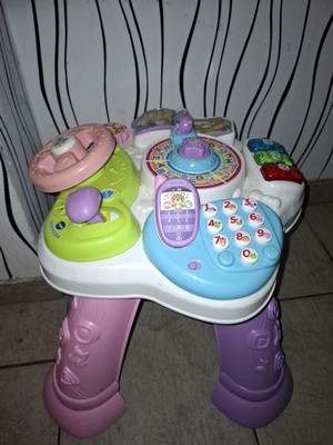VTech Abenteuer Spieltisch, Rosa, Interaktiv, Voll funktionsfähig