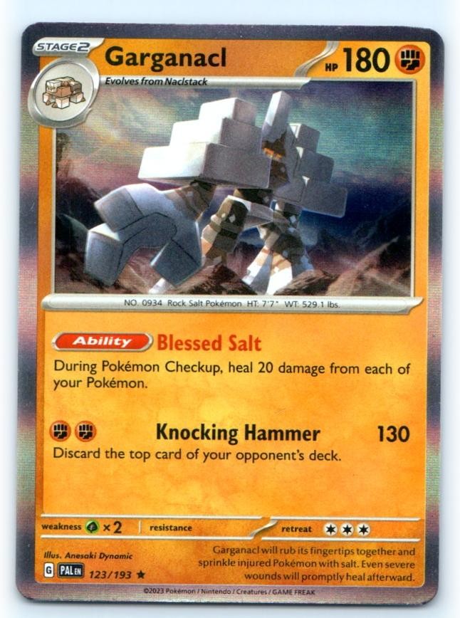 Garganacl 123/193 ~ Rare Holo English Near Mint