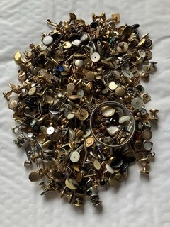 Gemelos antiguos individuales vintage incl. probabilidades de 1920 y otros 900 gramos chatarra lote A