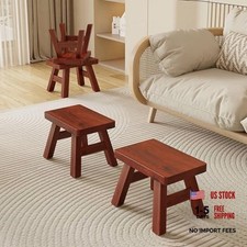 Brown Solid Wooden Step Stool for Kids  Adults - Small - Small for Sink