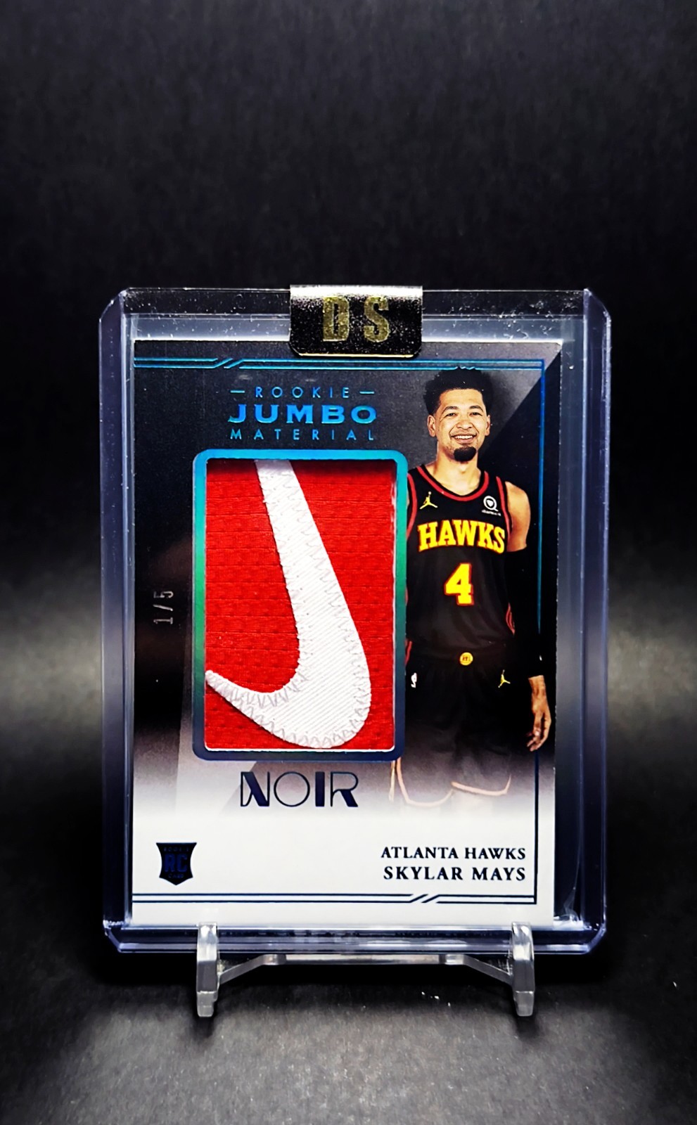 2020 Noir Rookie Jumbo Material #RJM-SKY Skylar Mays Brand Logo 1/5 NIKE SWOOSH