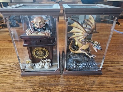 HARRY POTTER Magical Creatures Gringotts Goblin & Hungarian Horntail NOBLE