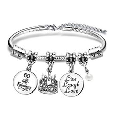 Ages 10 to 70 Birthday Charm Bracelets for Women Birthday Gifts for Her Best Fri