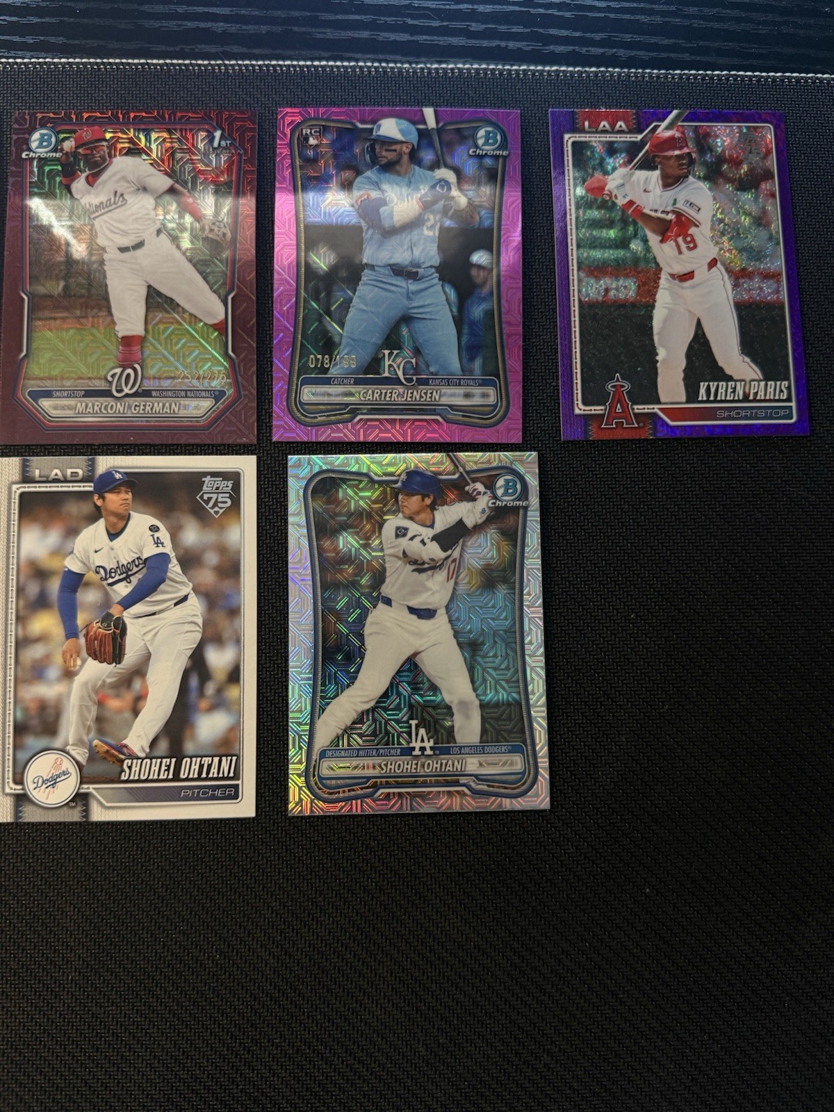Topps/Bowman MLB 16-Card Lot | Ohtani, Autos, Parallels, Numbered view 5