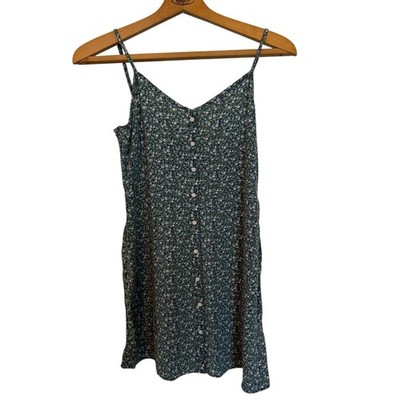 Aerie Blue Floral Button Swing Flowy Dress Size M | eBay Aerie Blue Floral Button Swing Flowy Dress Size M | eBay