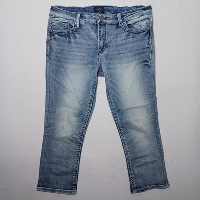 Daytrip Buckle Virgo Stretch Cropped Jean 34X24.5 Medium Blue Denim BTD2409