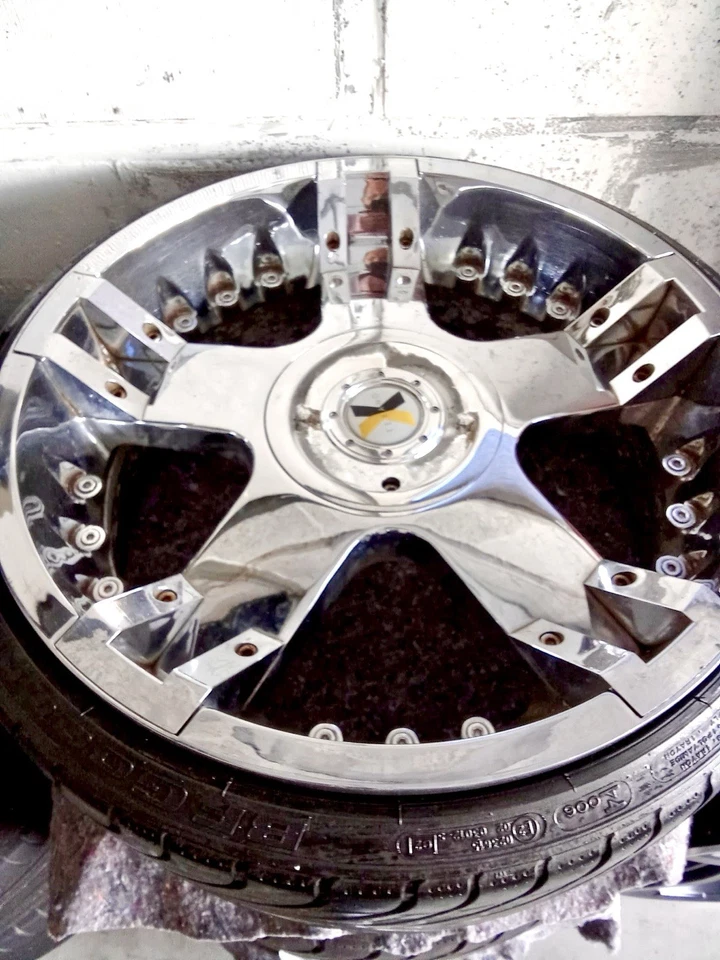 Ich Verkaufe meine 5x100-66,6 Chrom Felgen Schmidt Revolution in 8,5Jx20 Et 35 - Bild 2 von 4