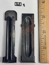 Old Vintage Magazine Follower Floor Plate Base & Rear Sight Elevator Arrow Parts