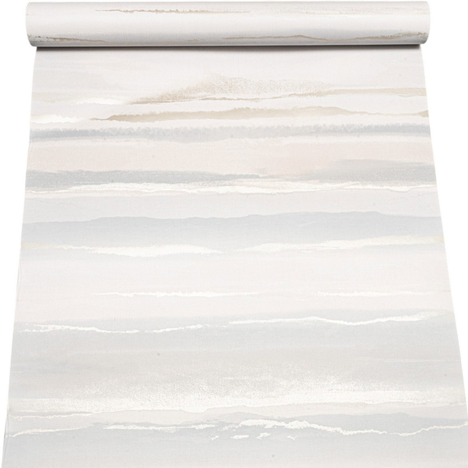 Blue Pink Metallic Wallpaper Horizon Mirage Sunset Effect Smooth Gold Shimmer