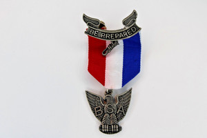 Eagle Scout Medal Red White Blue Ribbon Boy Scouts of America BSA