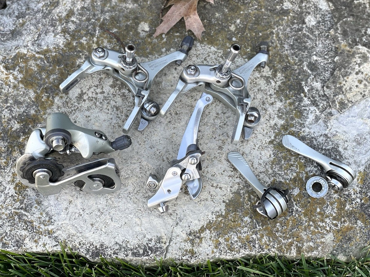7/07×19 8/07×2 9/77×8 10/77×2 3/0×5 Vintage Shimano 105 Group - 2x7 Or 8 Speed Derailleurs Brakes