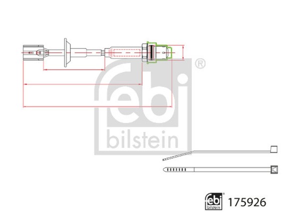 Febi Bilstein Lambdasonde Sensor Abgassteuerung 175926 FüR Toyota Sienna Camry-image