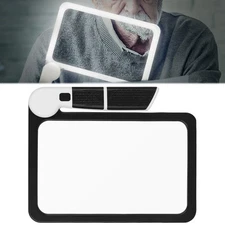 5X Handheld Foldable Magnifier Magnifying Glass w/ 48 LEDs Reading Jewelry Loupe