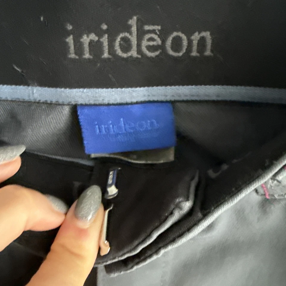 Pantalones de montar Irideon Breeches talla 28 para mujer parche en la rodilla medias bolsillos grises Foto 3 de 4