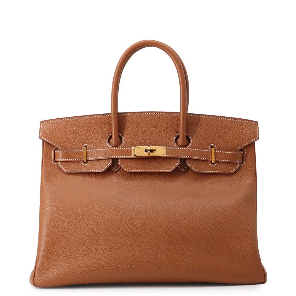 HERMES Birkin Size 35 Courchevel Gold