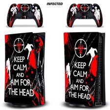 Skin Decal For PS5 Playstation 5 DIGITAL Console  Controller Stickers INFECTED