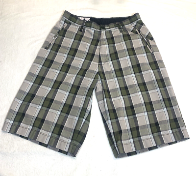 Shorts VOLCOM Prowler Taille 30 - Carreaux Gris, Coupe Classique