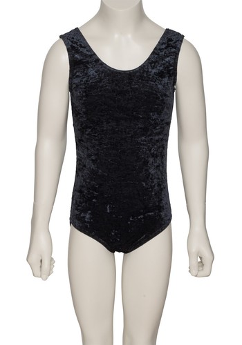 Ladies Womens Dance Gymnastics Velour Velvet Sleeveless Leotard KDGV046 By Katz - Picture 35 of 72