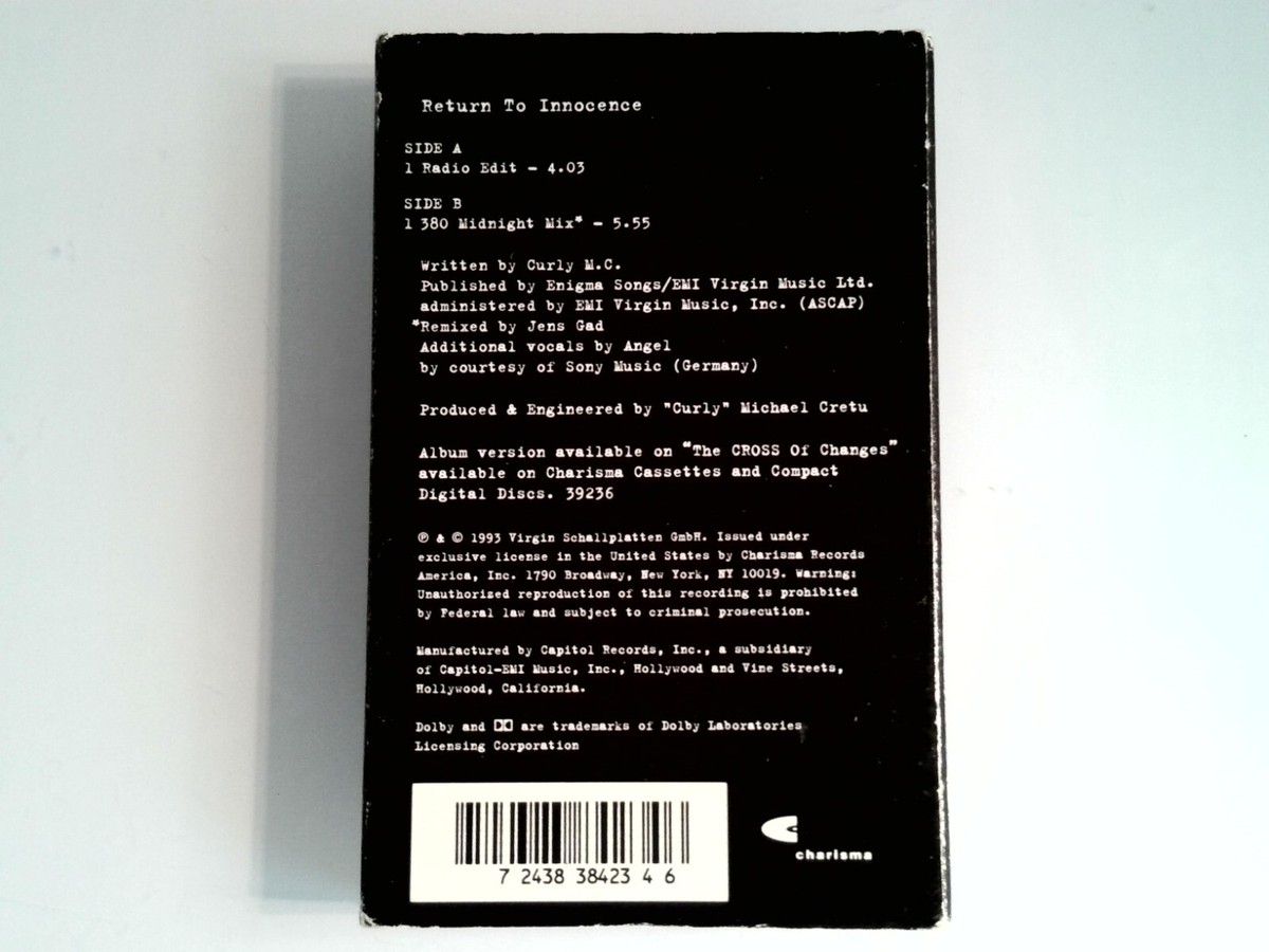 Enigma Return to Innocence (Cassette) Single | eBay