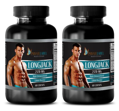 male enhancing pills - LONGJACK 2170mg - Stamina Libido 2 Bottle 120 Capsules