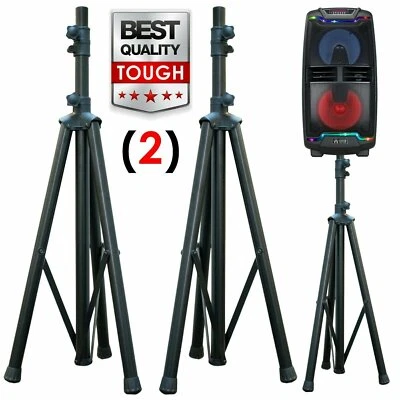 EMB PROFESSIONAL Pair EMB TSS2 Heavy Duty Pro Adjustable Height Tripod DJ PA Speaker Stands
