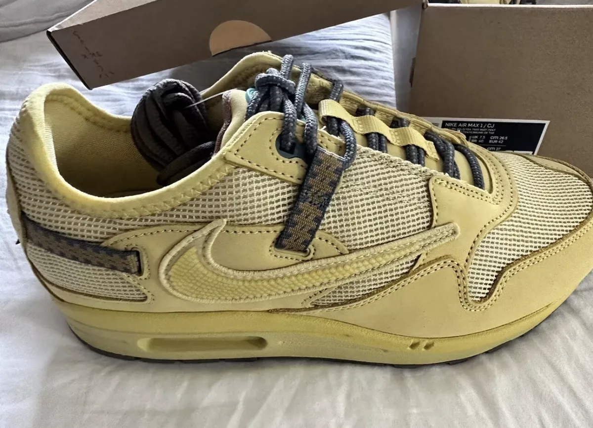 Nike Air Max 1 Cactus Jack Travis Scott saturn gold UK 7.5 US 8.5
