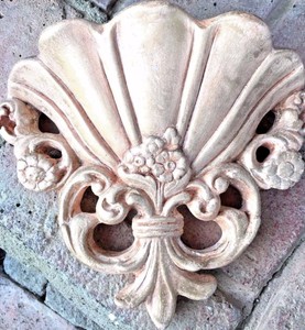 Plaster Wall Sconce Shelf Beige Plaster Vintage Moulding Signed Erella Ebay