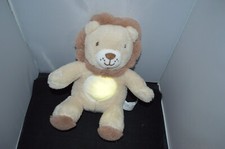 DreamGro 10" Beige Lion Light and Lullaby Soother for Baby Lights Up Music C7
