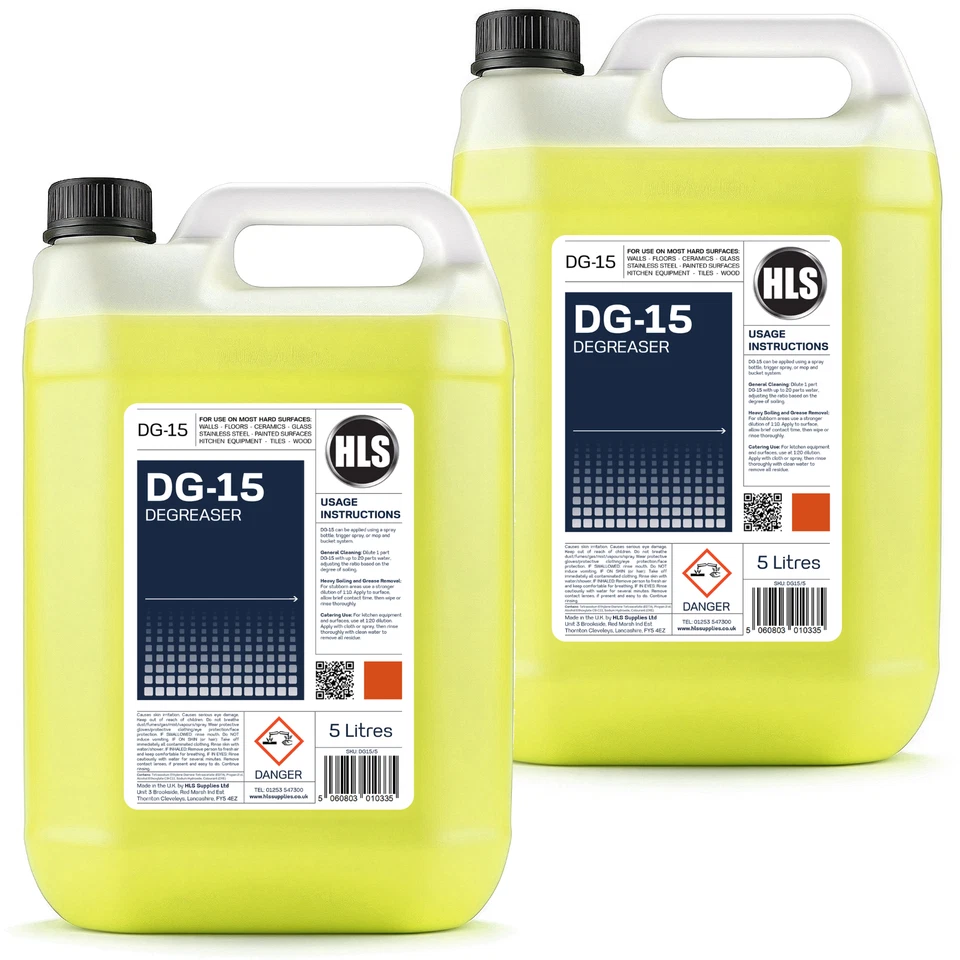 HLS SUPPLIES Catering Degreaser - Fast Acting Cleaner & Degreaser 10L (2x 5L)