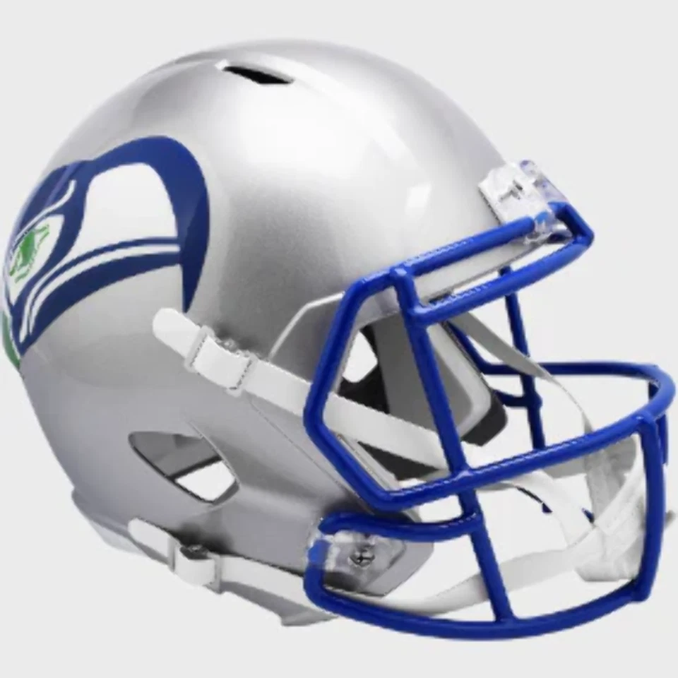 Seattle Seahawks Full Size 1983 to 2001 Speed Replica Throwback Helmet - NFL.