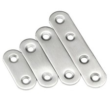 Stainless Steel Repair Plate Flat Straight Fixing Mending Corner Brace Bracket