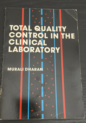 Total Quality Control In The Clinical Laboratory ~ Murali Dharan 1977 Soft Cover