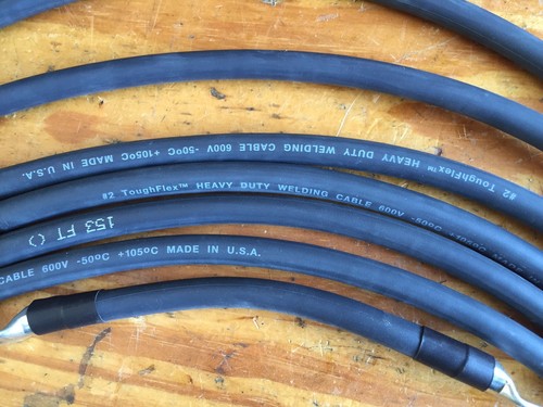 EZGO TXT 48V 2 Gauge #2 Welding Wire Battery Cable HD Tinned Copper Lug Full Kit - Picture 5 of 5