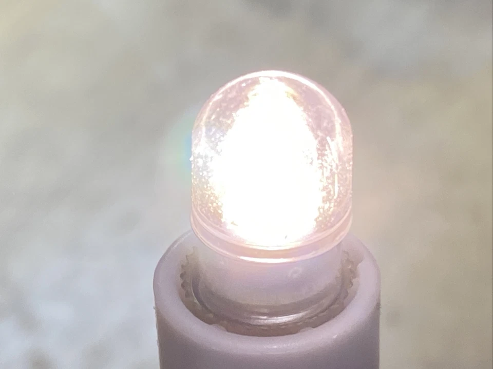 LED Bulb E10 Screw 4.5V 70mA 0.315W 100 Lumen 50k Hr Reversible-Pol WarmWhite US - Image 2 of 4