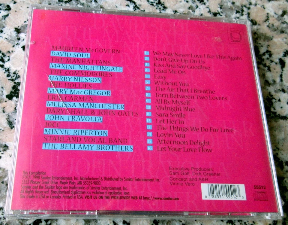 John Travolta Hollies 10cc David Soul Starland Vocal Band Eric Carmen NEW CD $$$ - Imagem 2 de 3