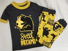 Lazy One Kids Pajama Set  "Sweet Dreams" SS Shirt & Pants. PJ's. Sz 2T 4T 6 10