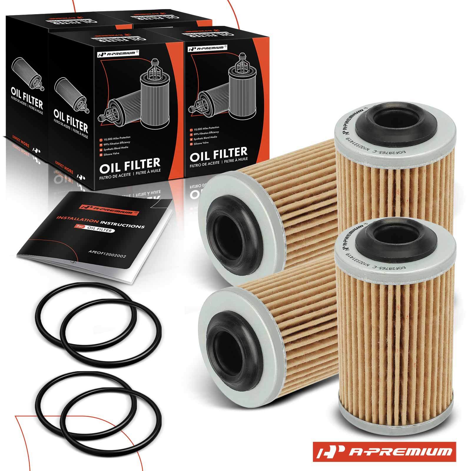 4x Engine Oil Filter for Chevrolet Colorado GMC Canyon 2015-2016 Cadillac CTS