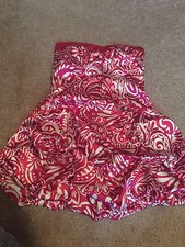 Windsor junior Pink & white Strapless dress Size 5