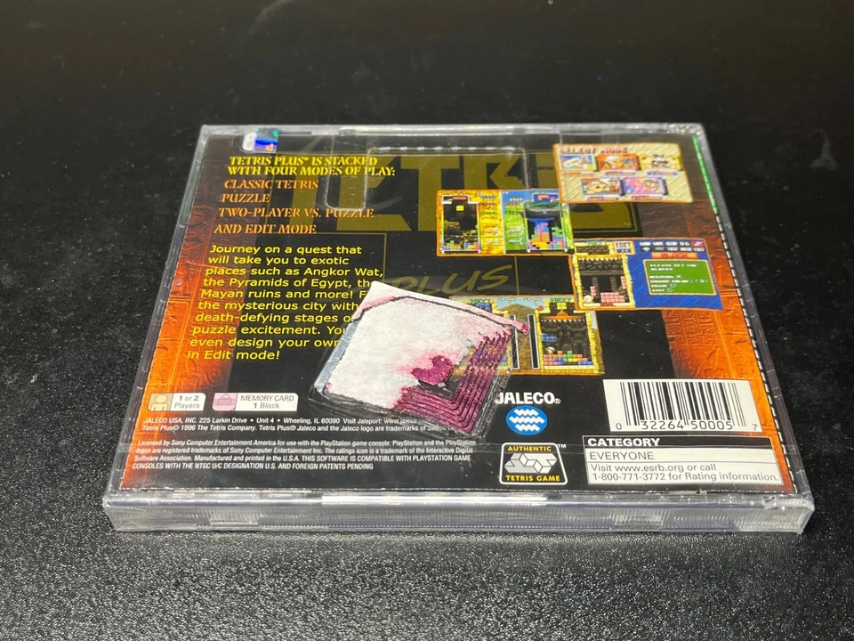 Tetris Plus (Sony PlayStation 1, 1996) PS1 🔥Fast Shipping🔥Factory Sealed ~ - Image 2 of 3