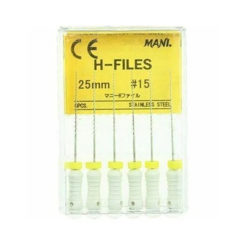 Mani H-Files 25mm Pack of 6 Free shipping worldwide - Picture 9 of 13