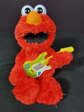 Sesame Street ROCK AND RHYME Talking Singing ELMO 14 Plush Toy With Guitar