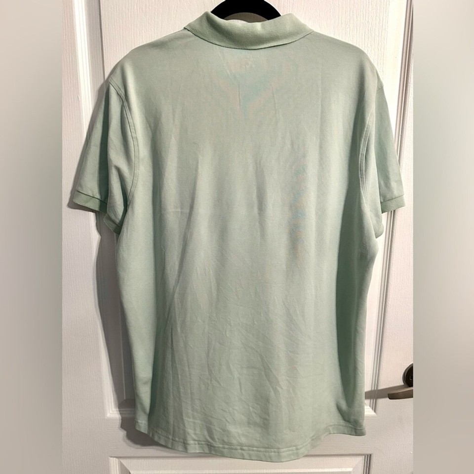 EUC J. Crew Factory Flex piqué polo shirt Large Soft Pistachio