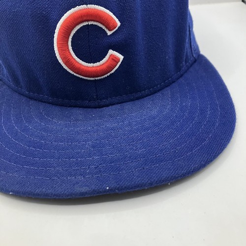 New Era 59FIFTY MLB Chicago Cubs Cool Base Fitted Game Hat Cap Blue Size 7 1/2 - Picture 4 of 11