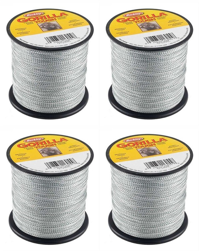 (4) Spools Berkley Gorilla Braid 35 Lb Camo Braided Line (300 Yds Per Spool) New
