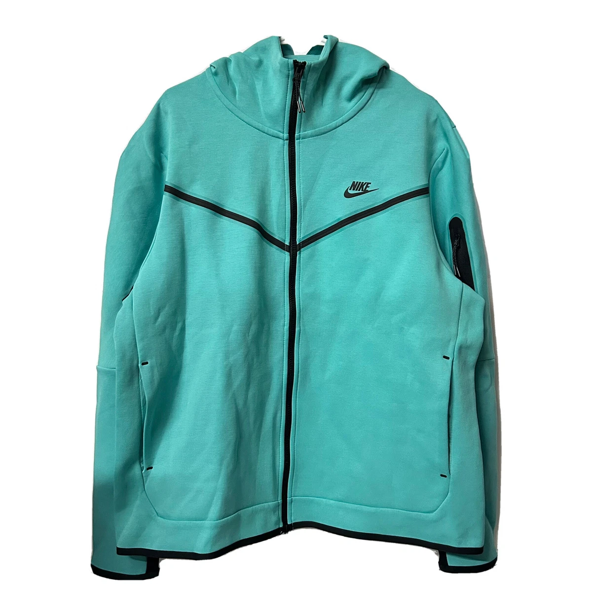 Nike Sportswear Tech Fleece Hoodie Washed Teal/Black/Black, 41 OFF