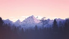 Landscape art forest mountains fan Custom Gaming Mat Desk