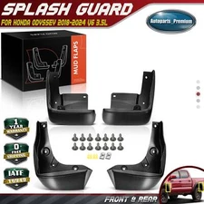 4x Mud Flaps Splash Guards Mudguard for Honda Odyssey 2018 2019 2020 2021-2024